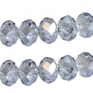 Glas Facett Perlen 8x6 Rondell